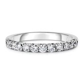 Velini jewels-R3102W-52 -Riviere Ring -925 Zilver gerodineerd-half gezet met 2.6 mm Cubic Zirkonia