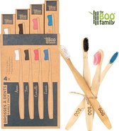 The BOO family - Tandenborstel family pack - bamboe - 4 kleuren