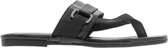 Tango | Madison 4-d x AC black leather buckle slipper - black sole | Maat: 42