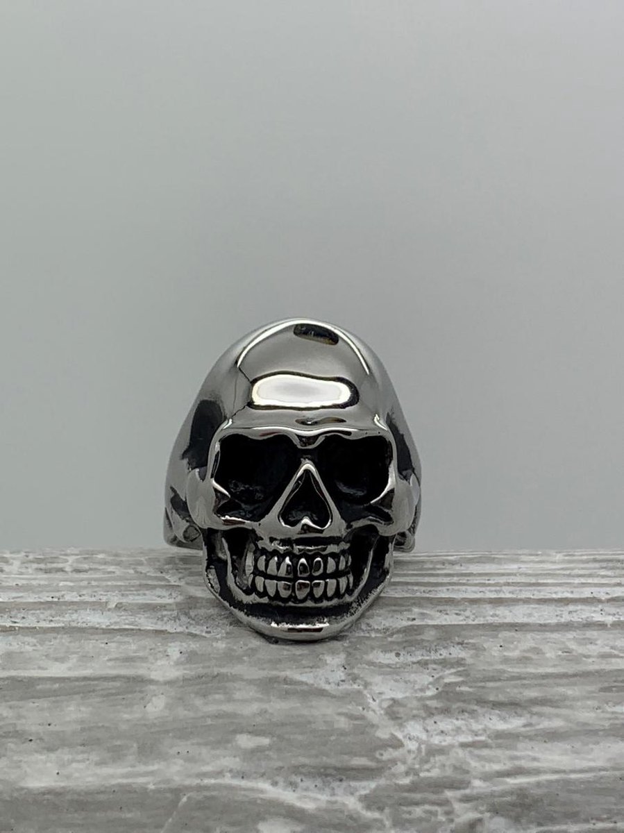 Ring Skull, stainless steel