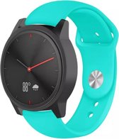 Siliconen Smartwatch bandje - Geschikt voor  Garmin Vivomove HR sport band - aqua - Horlogeband / Polsband / Armband