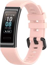 Siliconen Smartwatch bandje - Geschikt voor  Huawei band 3 / 4 Pro silicone band - roze - Horlogeband / Polsband / Armband