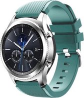 Siliconen Smartwatch bandje - Geschikt voor  Samsung Gear S3 silicone band - dennengroen - Horlogeband / Polsband / Armband