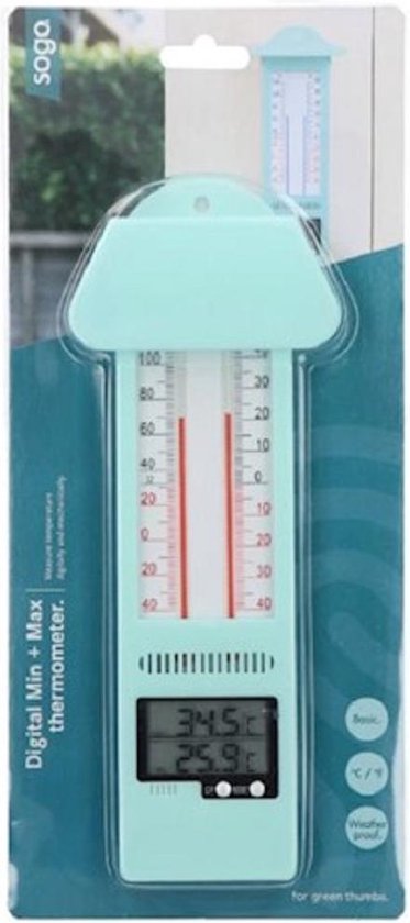 Thermomètre analogique et numérique à maximum et minimum