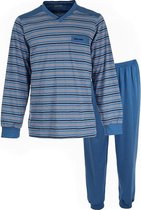 Gentlemen heren pyjama | MAAT L | Summer stripes V-hals | jeans