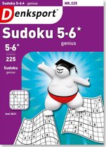 Denksport puzzelboek Sudoku 5-6* genius editie 225