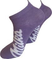 Verjaardag cadeau - Milka Sokken - Sneaker sokken - Chocola Sokken - Sneaker - Leuke sokken - Vrolijke sokken - Luckyday Socks - Sokken met tekst - Aparte Sokken - Socks waar je Happy van wor