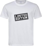 Wit T shirt met " Limited Edition " print size XL