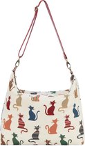 Slouch tas - Hand-schoudertas - Cheeky Cat - Kat - Katten