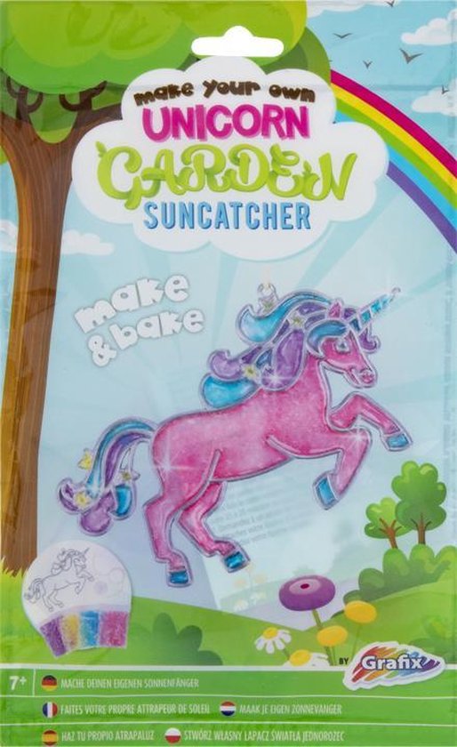 Grafix Unicorn suncatcher Maak je eigen raamhanger Zonnevanger