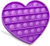 Pop it-Push pop fidget toy PopBaas "Hart" Kleurrijke silicone push pop- goede kwaliteit.