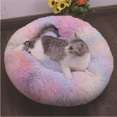 Donuts kattenmand-hondenmand-bed voor huisdieren-donutmand-mand huisdieraccessoires-hondenkussen-kattenkussen-pluche-rond-draagbaar-warm-zacht-bed voor huisdieren 40CM