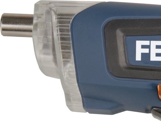 FERM - CDM1132 - Accu schroefmachine - Schroevendraaier - 3.6V - 1.3Ah - Li-Ion - LED - werkverlichting - Compact - Soft grip - Met - Magnetische bithouder - 26 bitjes - Verlengstuk - Oplader - Comfortabel - Micro USB lader - in - Opbergblik