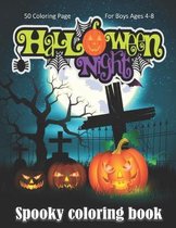 Halloween Night, Spooky Coloring Book