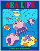 Sea Life Color By Numbers For Kids