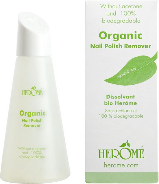 Herome Organic & Pure Nagellakremover Nagellakverwijderaar Mild en Verzorgend -... | bol.com