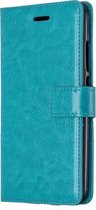 Xiaomi Mi A3 Hoesje - Mobigear - Wallet Serie - Kunstlederen Bookcase - Turquoise - Hoesje Geschikt Voor Xiaomi Mi A3