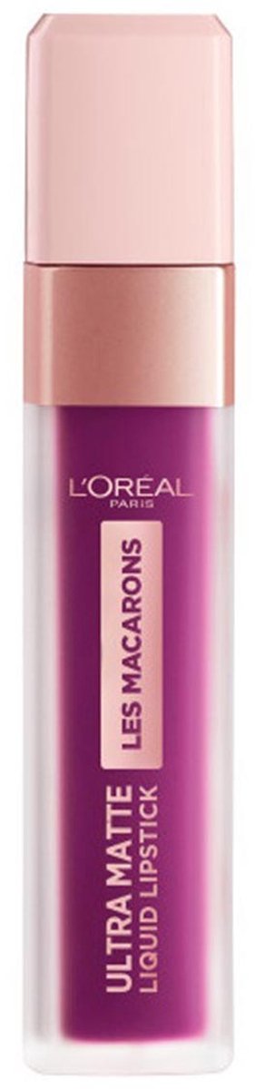 L'Oréal Paris Les Macarons Langhoudende Matte Lipstick - 840 Infinite Plum – Paars – 6,7 ml