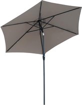 Gutos Sekey® - Parasol Taupe - 270 cm - Tuinparasol - Kantelbaar - Bruin - Kantelbare parasol - Parasols - Waterdicht - Weerbestendig