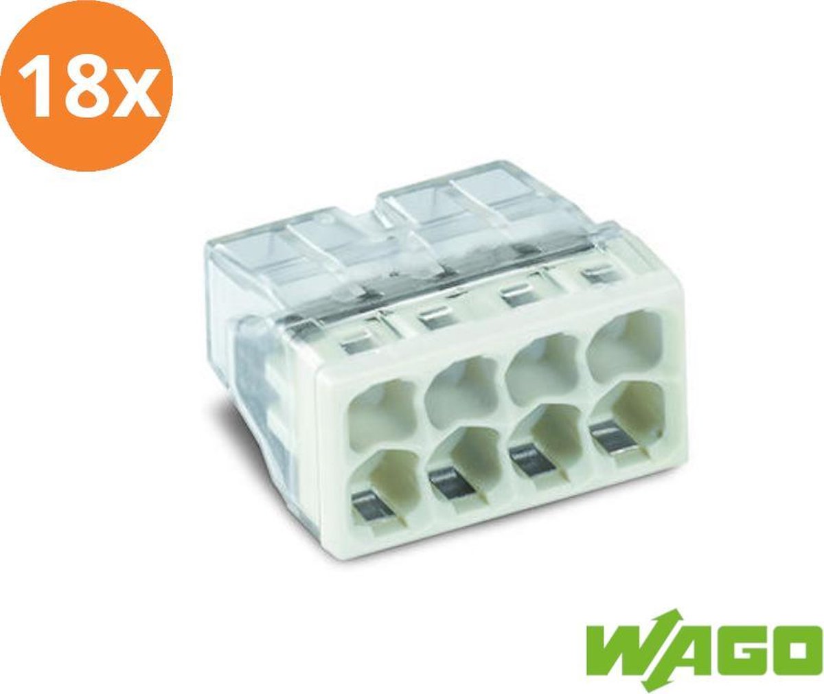 Wago compact lasklem 2273-208 8 voudig (18 stuks)