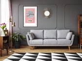 Artgeist - Schilderij - City Map: London (pink) - Multicolor - 40 X 60 Cm