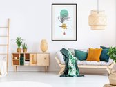 Poster - Geometric Installation with a Plant-20x30