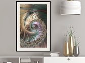 Artgeist - Schilderij - Iridescent Spiral - Multicolor - 20 X 30 Cm