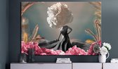 Schilderij - Queen of Flowers-60x40