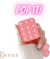 Casies Apple AirPods 1 & 2 Pop It Fidget Toy hoesje - Roze - Gezien op TikTok - Soft case hoesje - Fidget toys