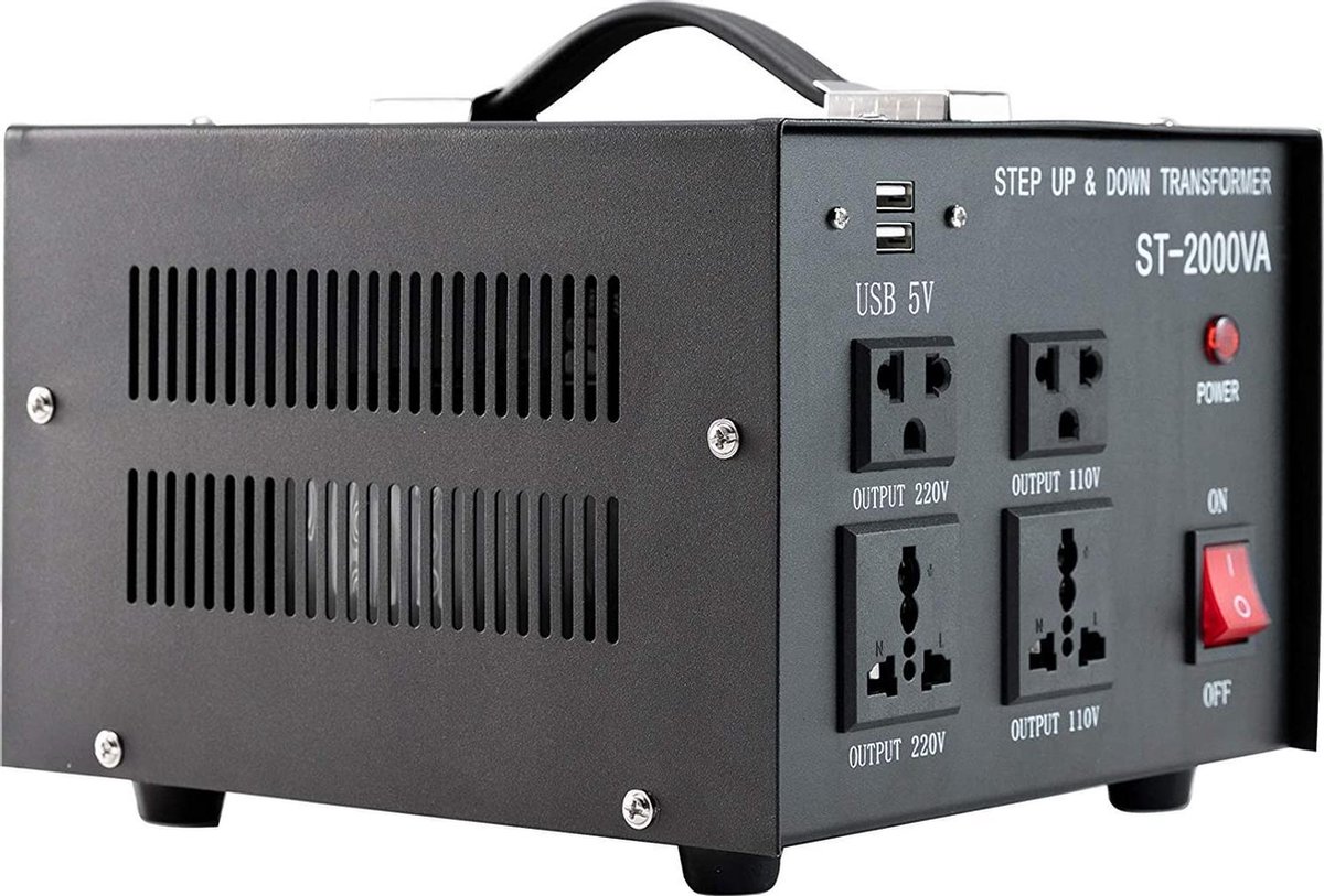 doorgaan pepermunt holte Omvormer 2000 watt ST-2000VA spanningsomvormer Voltage Converter 220V naar  110V... | bol.com