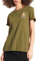 Superdry Military Narrative Dames T-shirt - Maat S