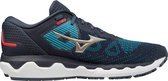 Mizuno Wave Horizon 5 Sportschoenen - Maat 42.5 - Mannen - Navy/Blauw/Rood/Wit