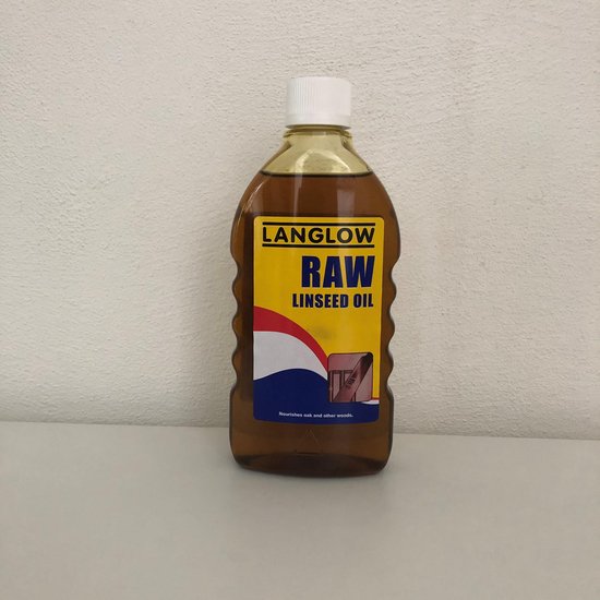 Langlow Raw linseed oil (Ruwe lijnolie) 500 ml