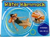 Water hammock - opblaasbaar - Blauw - 128 x 80cm