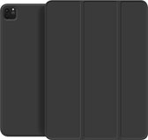 HB Hoes Geschikt voor Apple iPad Pro 11 inch (2018 - 2020 - 2021 & 2022) Zwart - Tri Fold Tablet Case - Smart Cover