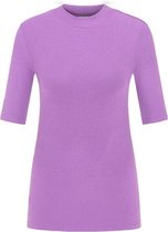 RIBBED SS TEE AMETHYST ORCHID