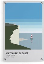 Walljar - White Cliffs Of Dover United Kingdom Day - Muurdecoratie - Plexiglas schilderij