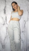 Two piece jogger set Zoë grijs - S