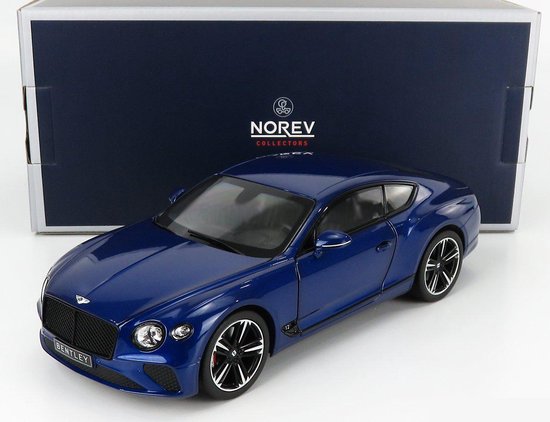 gekruld Ironisch kalkoen Bentley Continental GT 2018 (Blauw) (30 cm) 1/18 Norev - Modelauto -  Schaalmodel -... | bol.com