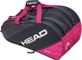 Head Padel tas - Unisex - donker grijs/roze