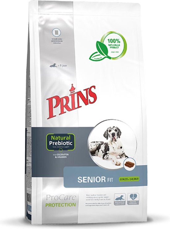 Luxe Dusver Verbinding verbroken Prins Protection Senior Fit Prebiotic - Hondenvoer - 15 kg | bol.com