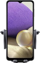 Shop4 - Samsung Galaxy A32 5G Autohouder Verstelbare CD Houder Zwart met Draaiklem Zwart