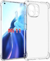 Xiaomi Mi 11 hoesje - MobyDefend Transparante Shockproof TPU Gelcase - Verstevigde Hoeken - Volledig Doorzichtig - GSM Hoesje - Telefoonhoesje Geschikt Voor: Xiaomi Mi 11