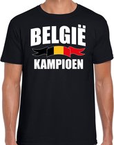 Belgie kampioen supporter t-shirt zwart EK/ WK voor heren - EK/ WK shirt / outfit XL