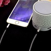 Audiojack-AUX kabel 3.5 mm stereokabel Audiojack-audiokabel-Aux Kabel Nylon Jack Audio Kabel-Universeel-Voor Auto-Telefoon-Samsung-Apple iPhone-iPod-iPad -Zwart -1 meter