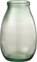 J-Line Vaas Hoog Glas Transparant Set van 2 stuks