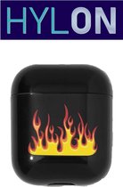APPLE AIRPODS 1/2 - BLACK/FLAME - COVER CASE