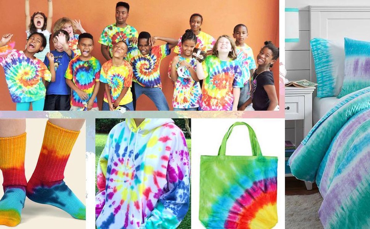BEYAOBN Tie Dye Kit – 38 Kleuren – Complete Batikset Met Flessen, Handschoenen, Schorten En Elastiekjes – Geweldig Voor T-shirts, Kleding En Knutselprojecten – Veilig En Niet-giftig