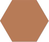 Muurhexagon effen terra Forex / 18 x 15 cm