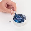 foto van Intelligente magnetische klei/slijm Blauw of groen | Magic putty in blik met vierkante magneet - magnetische putty in blik